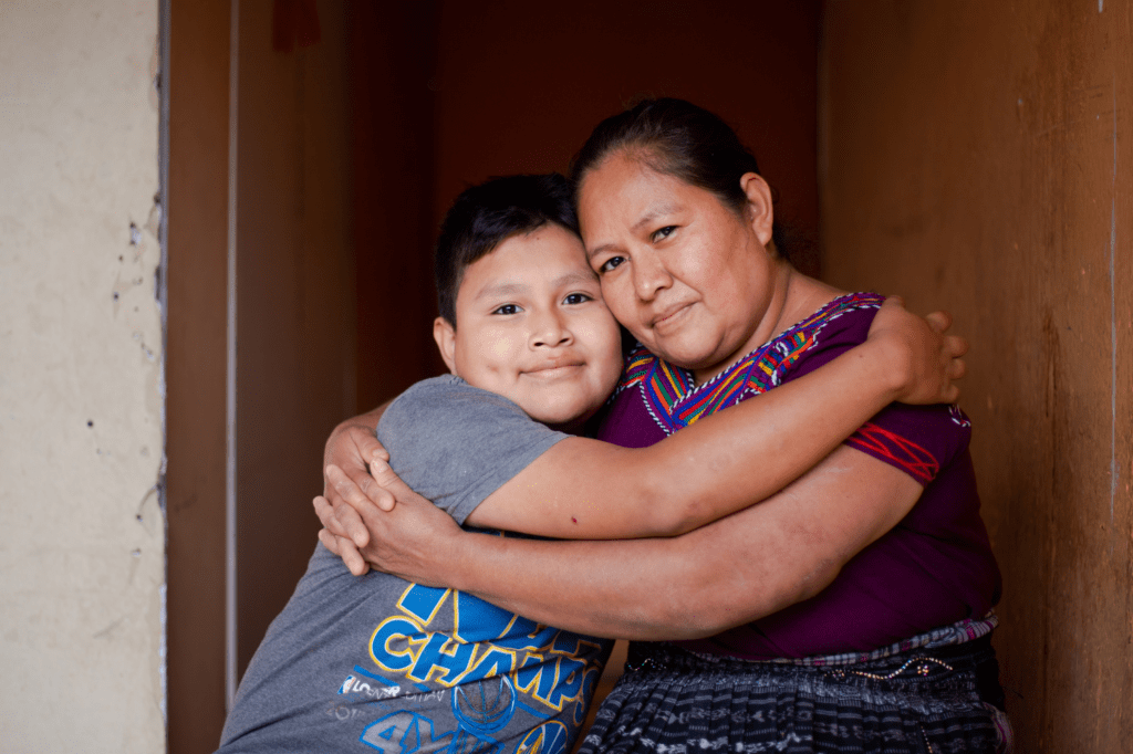 Mom and son from Guatemala